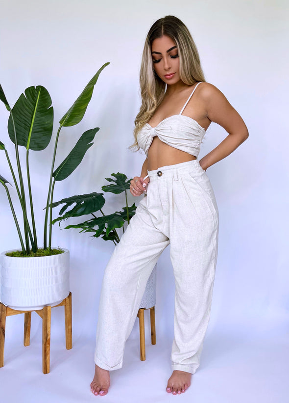 Savannah Linen Pant Set