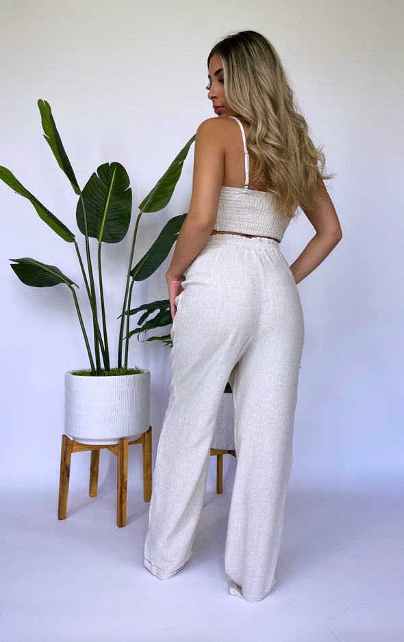 Savannah Linen Pant Set