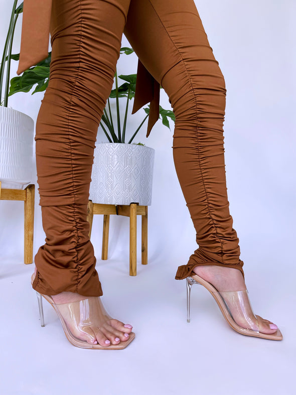 Lilyana High Neck Cutout Pant Set
